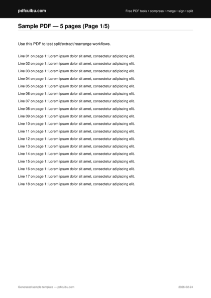 Pdfcuibu sample 5 pages